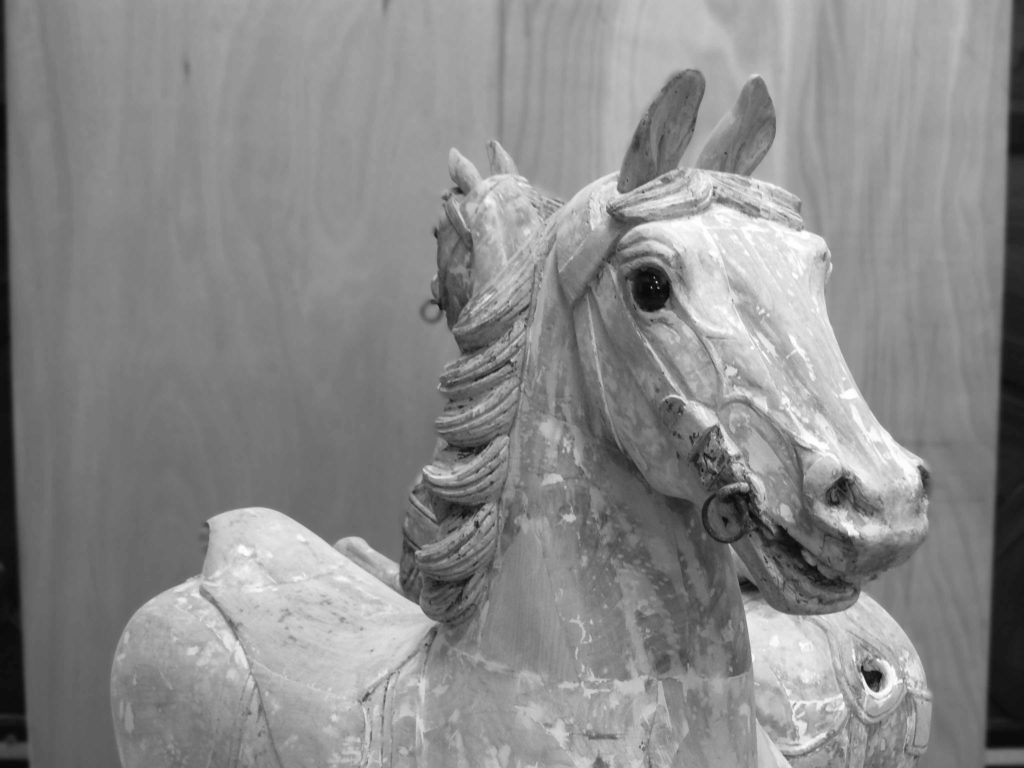 Sculpture de chevaux de bois